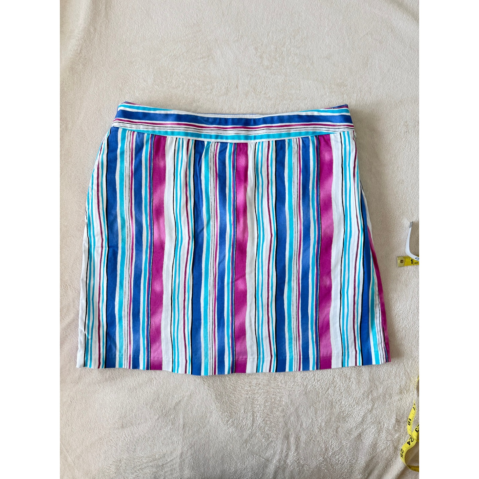 Greg Norman Striped Skort Women Golf Euc